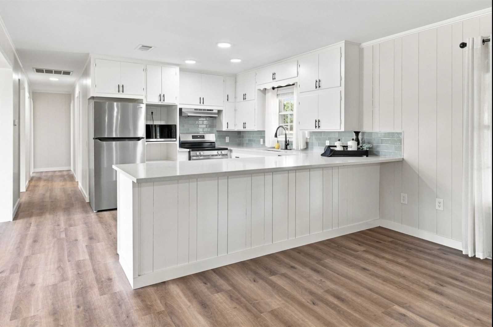 New kitchen in a remodeled Hopkins County home